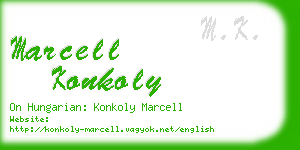 marcell konkoly business card